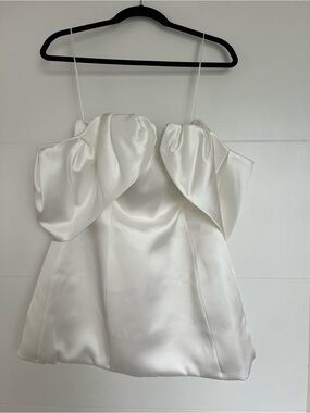 MESHKI White Strapless Mini Dress